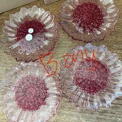 Platos medianos set de 4 👉 princess house todo nuevo y con caja 📦