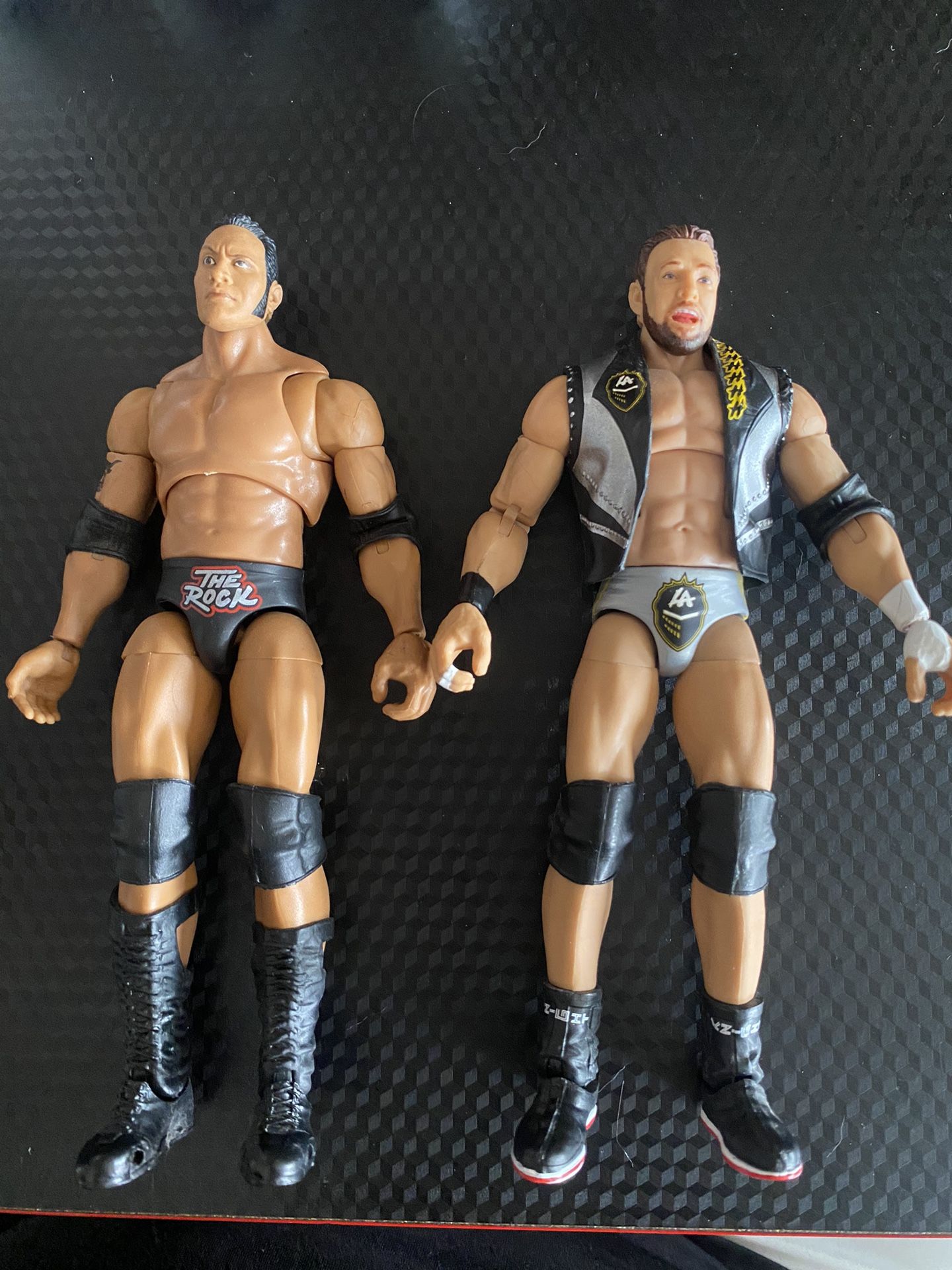 The Rock LA Knight WWE Figures