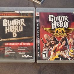 PS3 Guitar Hero 5 and Guitar Hero Aerosmith Bundle