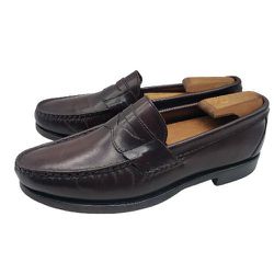 ALLEN EDMONDS Mens 'Walden' Sz 9 D Burgundy Leather Penny Loafer Dress Shoes USA