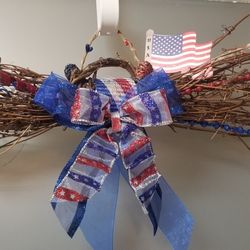 Hand-made Patriotic Wreath