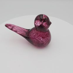 Gorgeous Vintage Art Glass Bird 