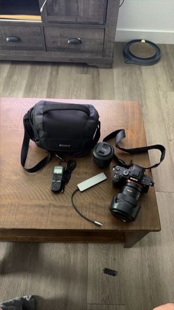 Sony A7III Mirrorless Camera with Lenses and Bag
