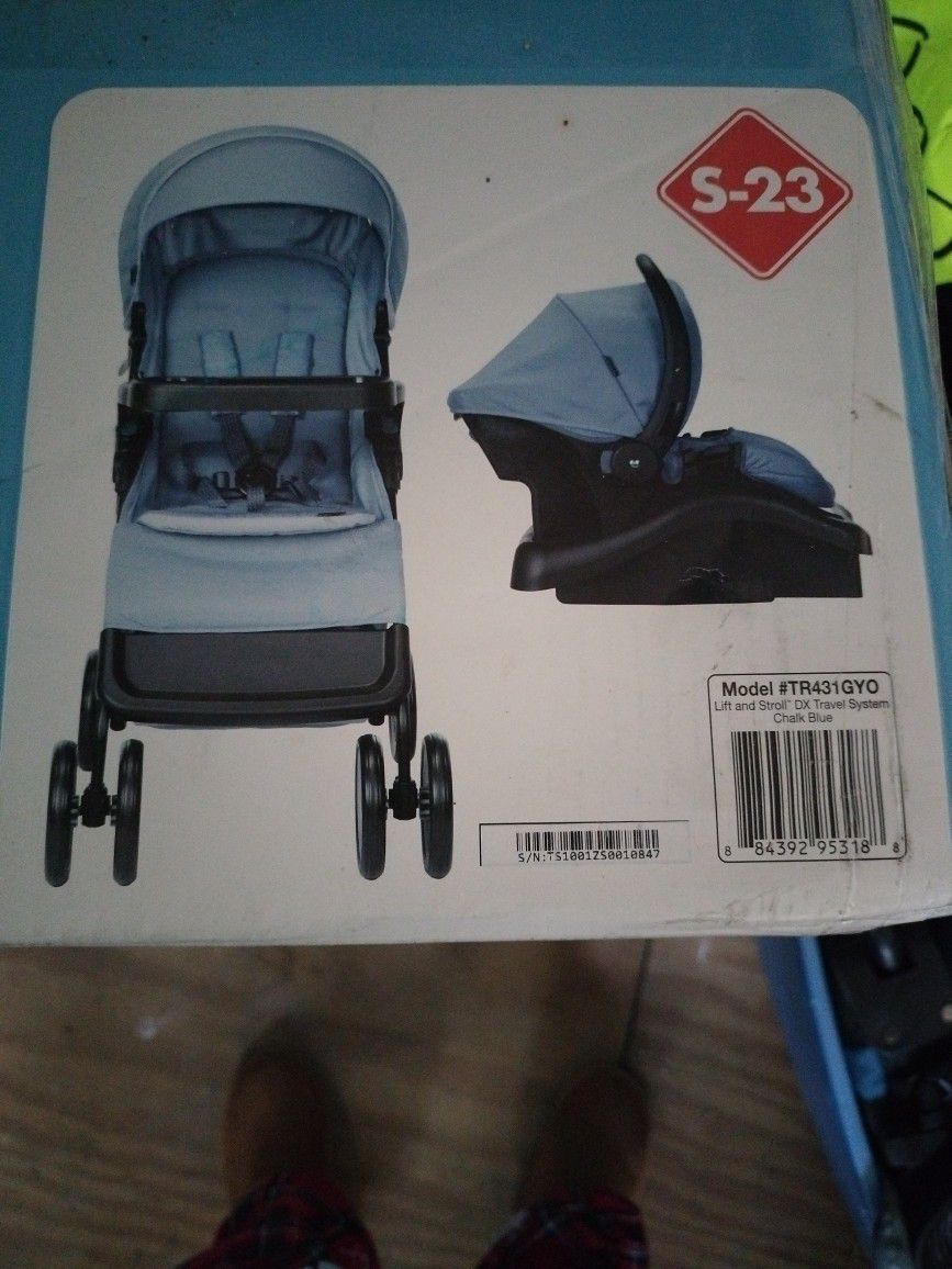 Stroller and  car sit 