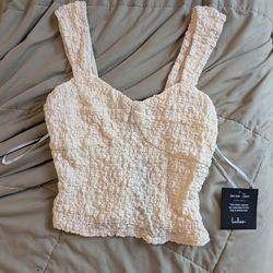 NEW! Lulu's XS Cream Top
