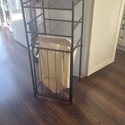 Hamper With Two Shelves 