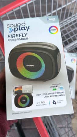 Brand New SoundPlay Firefly RGB Bluetooth Speaker - Super Loud!