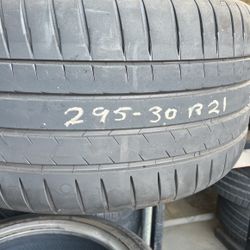 🛞USED TIRE🛞 295/30/21 MICHELIN •INSTALL/BALANCE INC•
