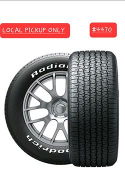 ➿️ BF GOODRICH P275/60 R15 107S RADIALTA RWL CAR TIRE (#4470)