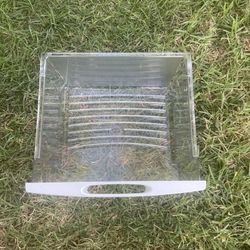 (contact info removed) W10233488 Whirlpool Refrigerator Crisper Drawer PREOWNED good shape. Needs to be cleaned.