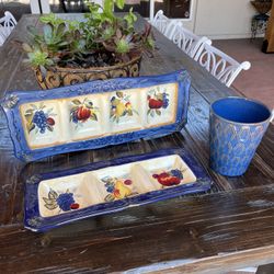 Certified International Divided Trays