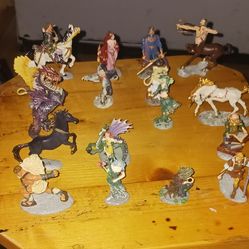 Franklin Mint Enchanted Mountain Mystical Figurines