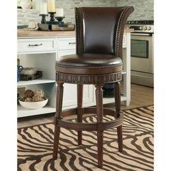 Ashley North Shore 31"  Swivel Bar Stool Dark Brown