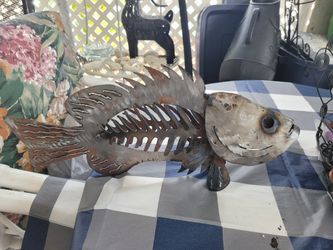Recycled Metal Fish Art