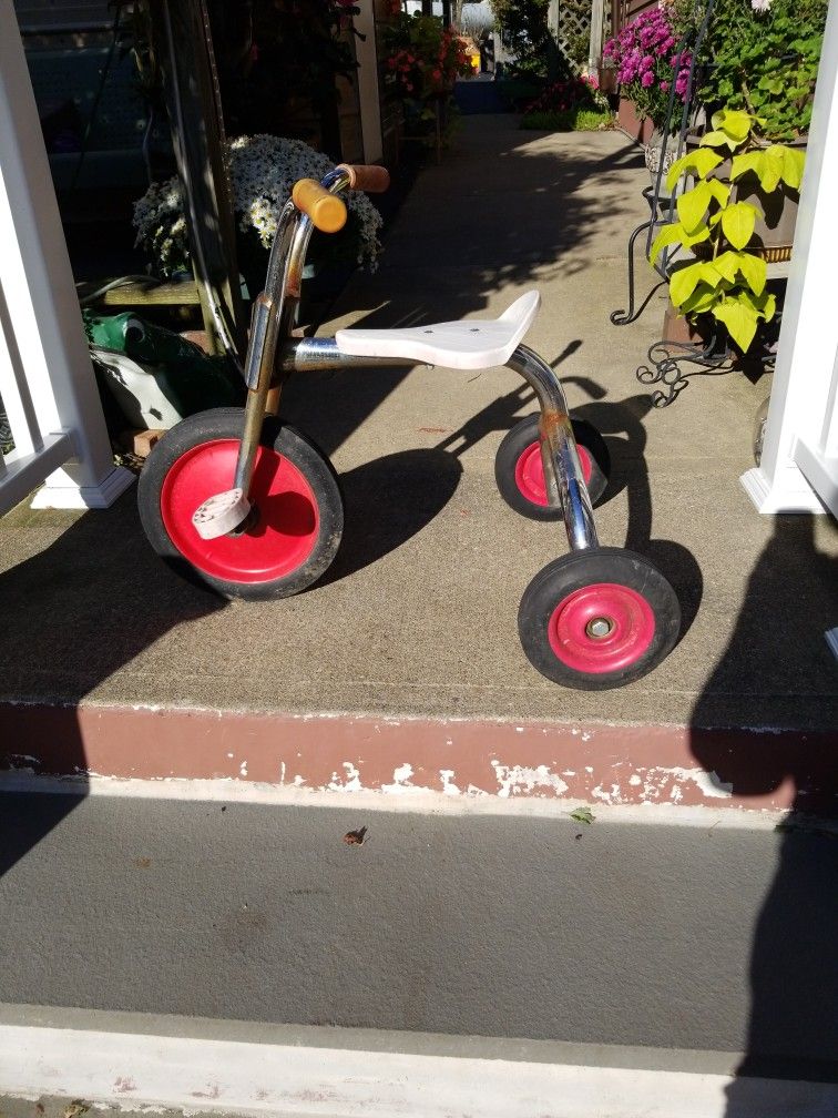 Vintage Silver Rider Tricycle 