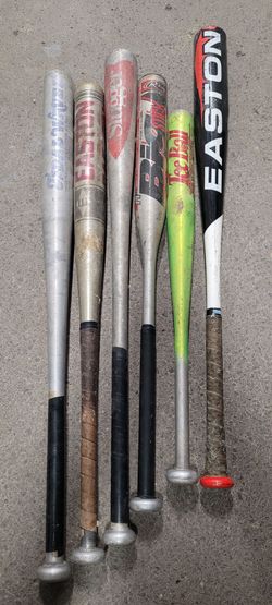 Lot of 6 bats (2 softball, 4 baseball)