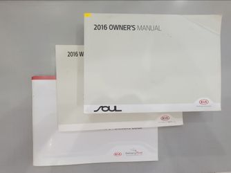 📘 2016 Kia Soul Owner’s Manual (OEM Factory Set)