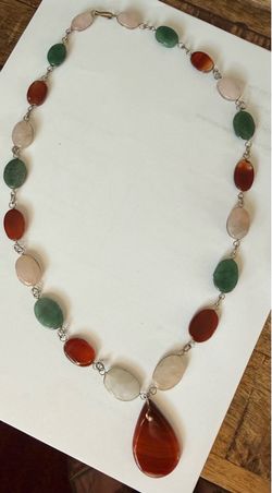 Multi stone necklace