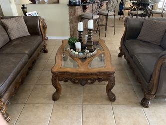 Living Room Set ( Sofa, Love Seat 3 Tables...