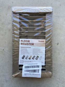 Metal  Floor Register Vent ( 4x 8 inches)  surface size: 5.5x9.5 inches