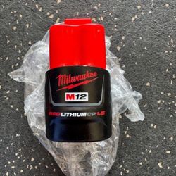 M12 1.5 Battery New Milwaukee