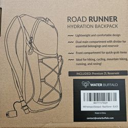 Road Runner HYDRATION BACKPACK 2 LITERS RESERVOIR BRAND NEW 