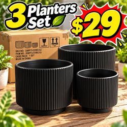 Ceramic Planter Set of 3