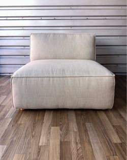 Restoration Hardware Gray COMO Modular Armless Chair⚡️