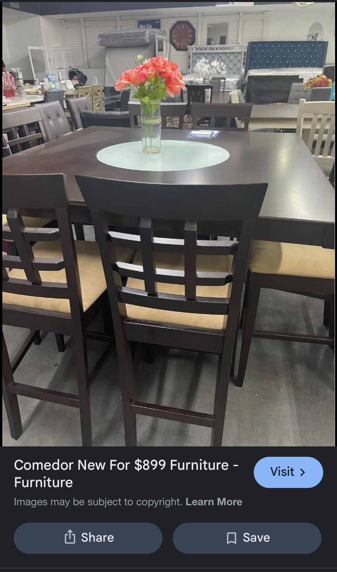 6 Seat Dining Room Table With Built I’m Wine Rack And Lazy Susan