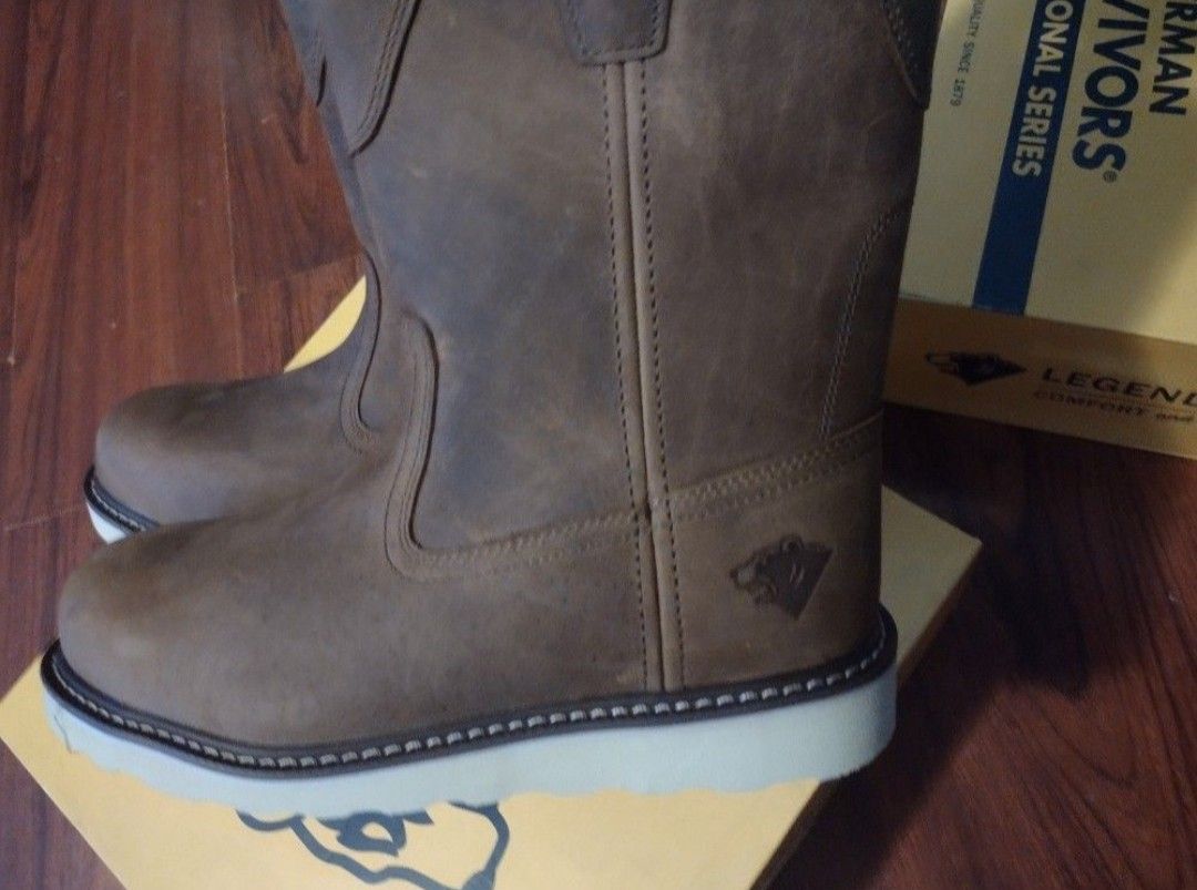 Herman Survivors Work Boots Steel Toe Rift Size 7