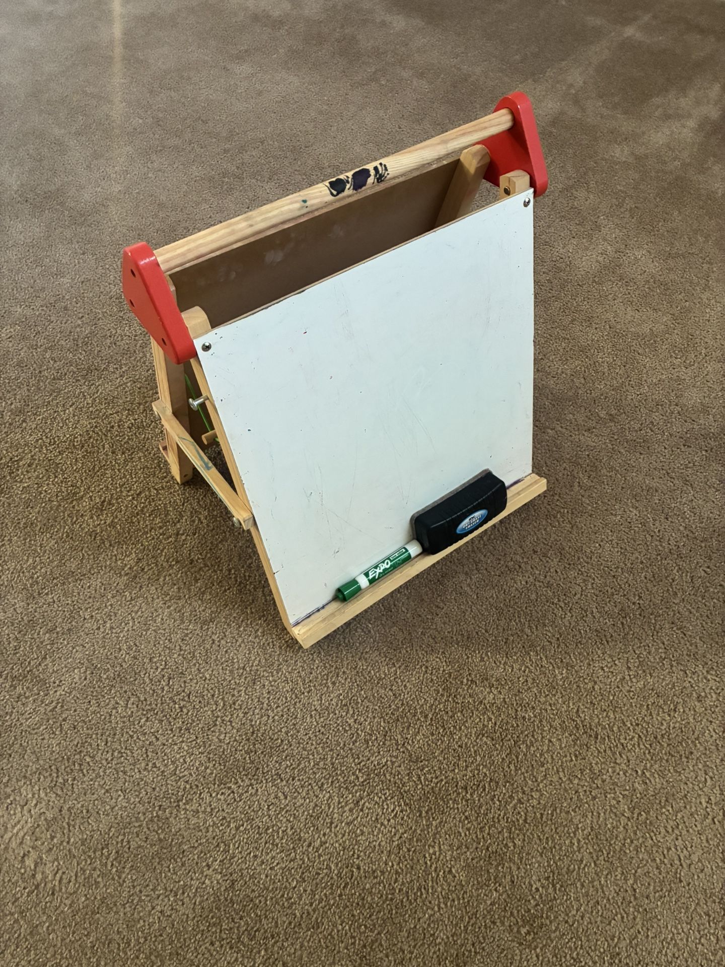 Chalkboard And Whiteboard Easel