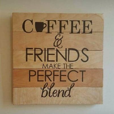 Coffee Wood Pallet Sign