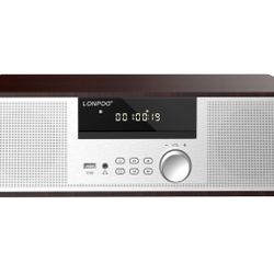 Home Stereo System, Vintage Micro Component 40W RMS CD Player & Wireless Bluetooth Audio Streaming
