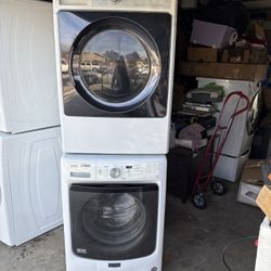 Maytag Stackable Washer And Kenmore Gas Dryer