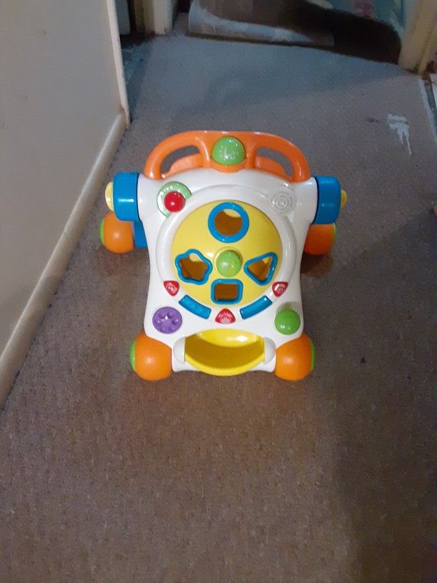 Baby Walk Behind Activity Toy. Sayings And Lights Up