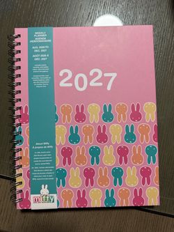 Miffy 2027 Pink Pattern Agenda