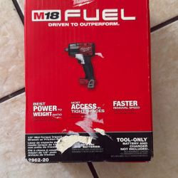 New Milwaukee M18 FUEL Gen-2 18V Lithium-Ion Brushless Cordless Mid Torque 1/2 in. Impact Wrench w/Friction Ring (Tool-Only)