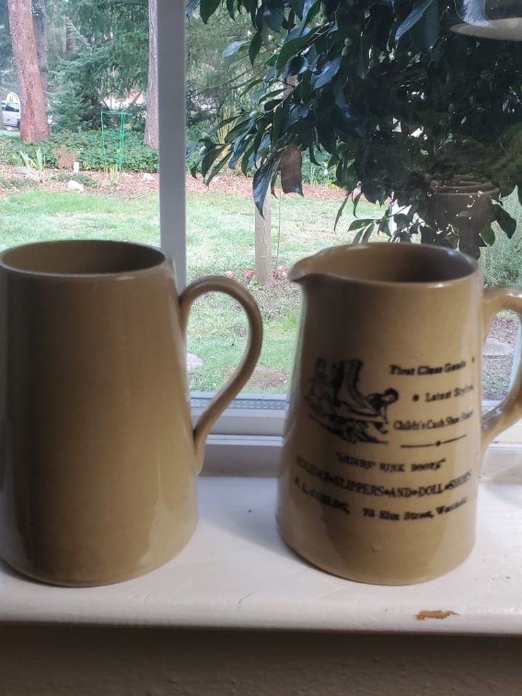 Pearson of Chesterfield, Made in England pint pitcher and pint mug