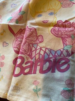 Vintage Barbie sheet set used
