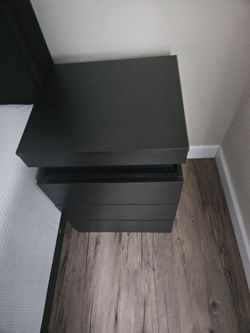 Black nightstand
