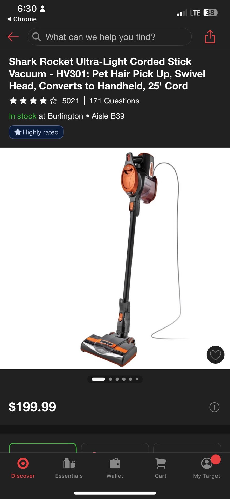 Shark Rocket Vacuum