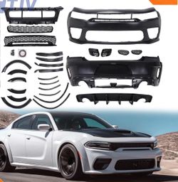 Front+Rear Bumper Kit Fender Flare for 2015-2023 Dodge Charger Widebody