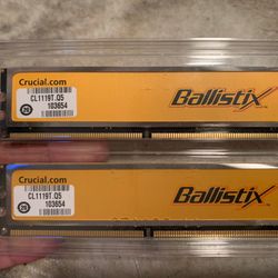 Crucial Ballistix DDR2 RAM 1066mhz 1gb Each