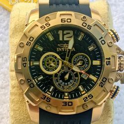 Invicta 26406 Pro Diver Quartz Chronograph Watch with Black Dial for Men