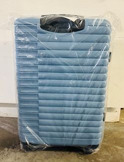 Blue Hard Shell Spinner 3 piece Luggage Suitcase Set