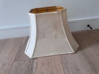 $30 Large Cream Linen Lamp Shade