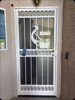 ** Heavy duty security screen door