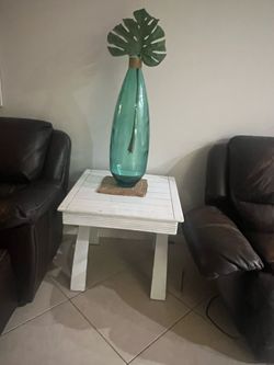 Wood Side table 27”x27”
