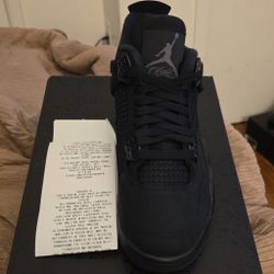 Jordan 4 'Black Cats' Size 7.5