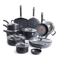 T-FAL Set Of 17 pieces Cookware